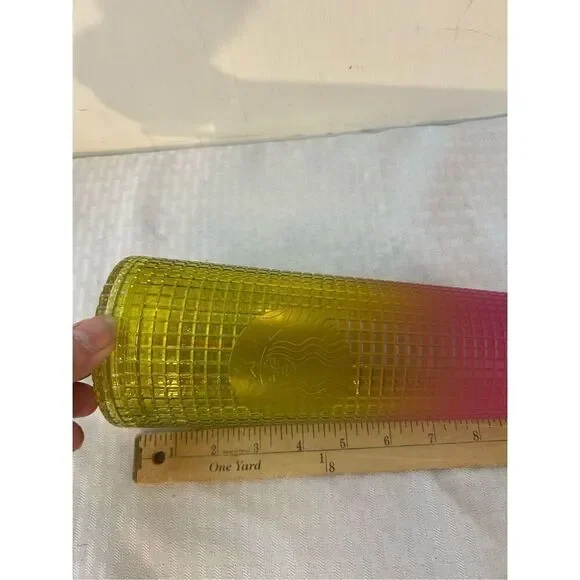 Starbucks‎ tumbler cup pink yellow - Picture 2 of 4